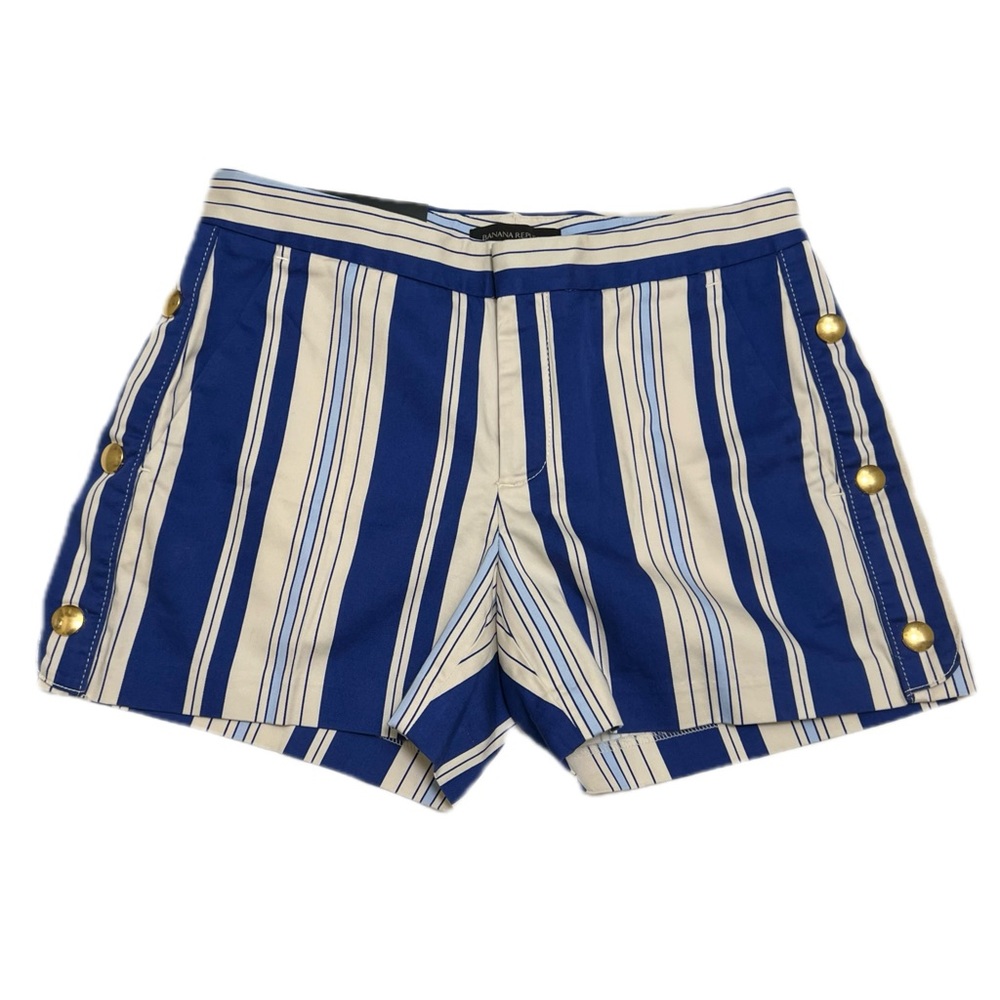 Banana Republic Ryan Blue & White Stripes Shorts Size 0